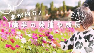 【実例紹介】1歳半の子どもって何ができる?発達や成長の記録例