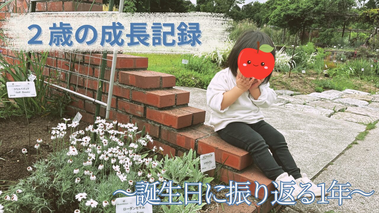 【2歳の成長記録】誕生日に振り返る1年